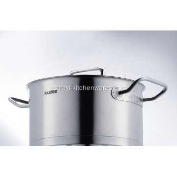 Venta caliente de utensilios de cocina de acero inoxidable con tapa de vidrio